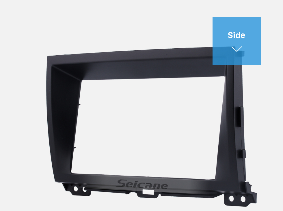 Seicane Black Double Din 2009 Toyota Prado 120 Car Rádio Fascia CD Trim Painel Painel Painel de Estéreo