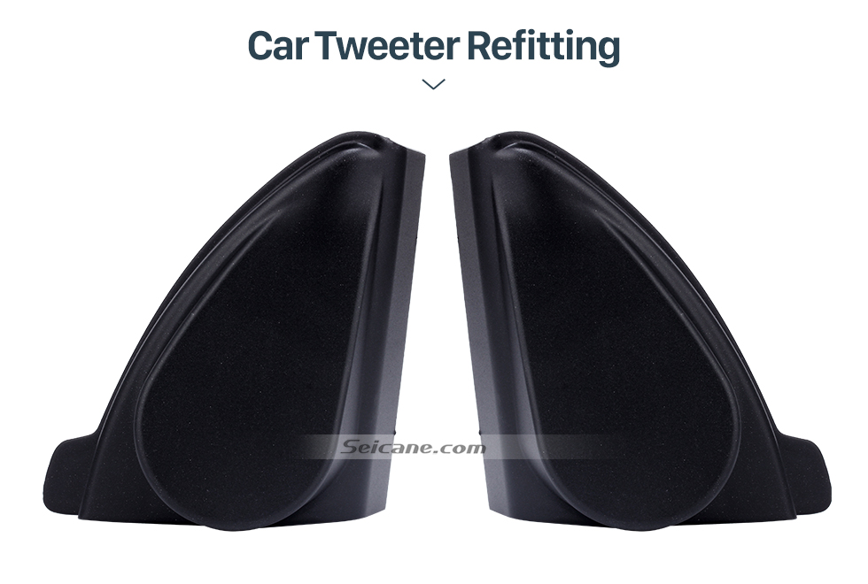 Seicane Car Horn Refit Stereo Installation Tweeter Refitting Boxes for 2009 2010 2011 Chevrolet Cruze Audio Door Angle Gums Speaker Mat 2pcs