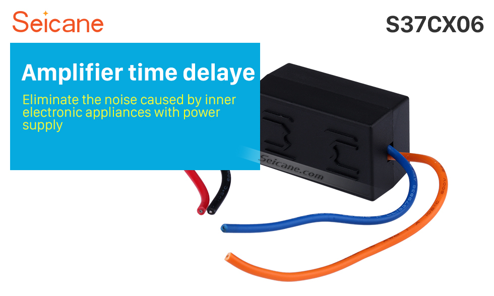 Seicane Car Wire Harness Audio Power Amplifier Time Delayer Starter Adapter Seicane Car Wire Harness Audio Power Amplifier Time Delayer Starter Adapter