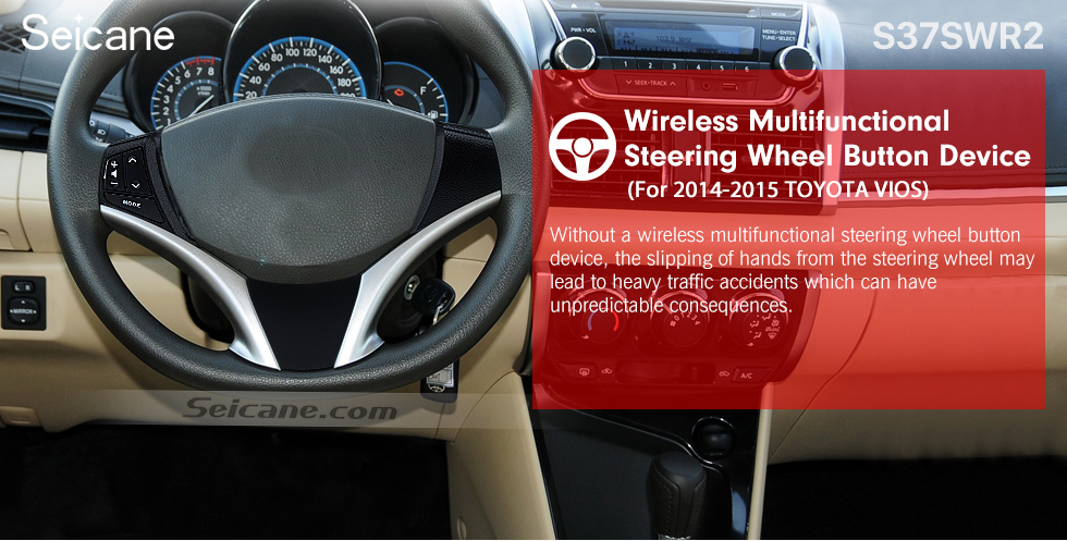 Seicane High Quality Studying Steering Wheel Music Audio Volume Controller Bluetooth Phone Remote Button for 2014 2015 TOYOTA VIOS Seicane High Quality Studying Steering Wheel Music Audio Volume Controller Bluetooth Phone Remote Button for 2014 2015 TOYOTA VIOS