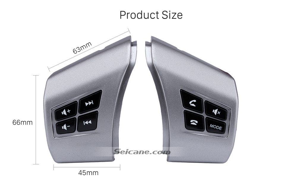 Product Size For TOYOTA AGYA Studying Steering Wheel Audio Controller Music Volume Bluetooth Phone Remote Button