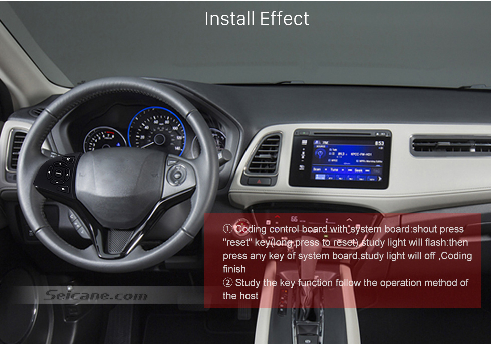 Install Effect High Quality Studying Steering Wheel Audio Controller Regulator Volume Music Player Bluetooth Phone Remote Button for HONDA HRV CITY Install Effect High Quality Studying Steering Wheel Audio Controller Regulator Volume Music Player Bluetooth Phone Remote Button for HONDA HRV CITY