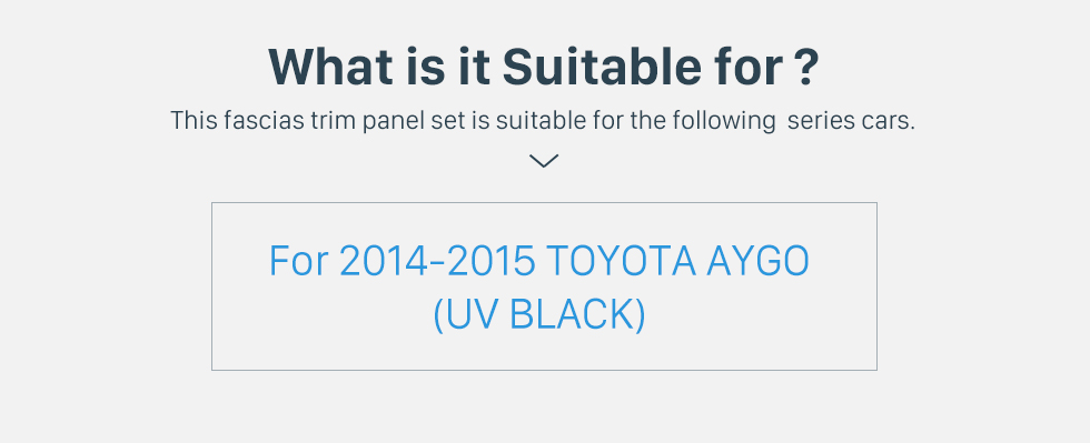 Seicane Schwarz Doppel-DIN 2014 2015 Toyota Aygo Autoradio Armaturenbretts Adapter Audio-Rahmen Stereo installieren
