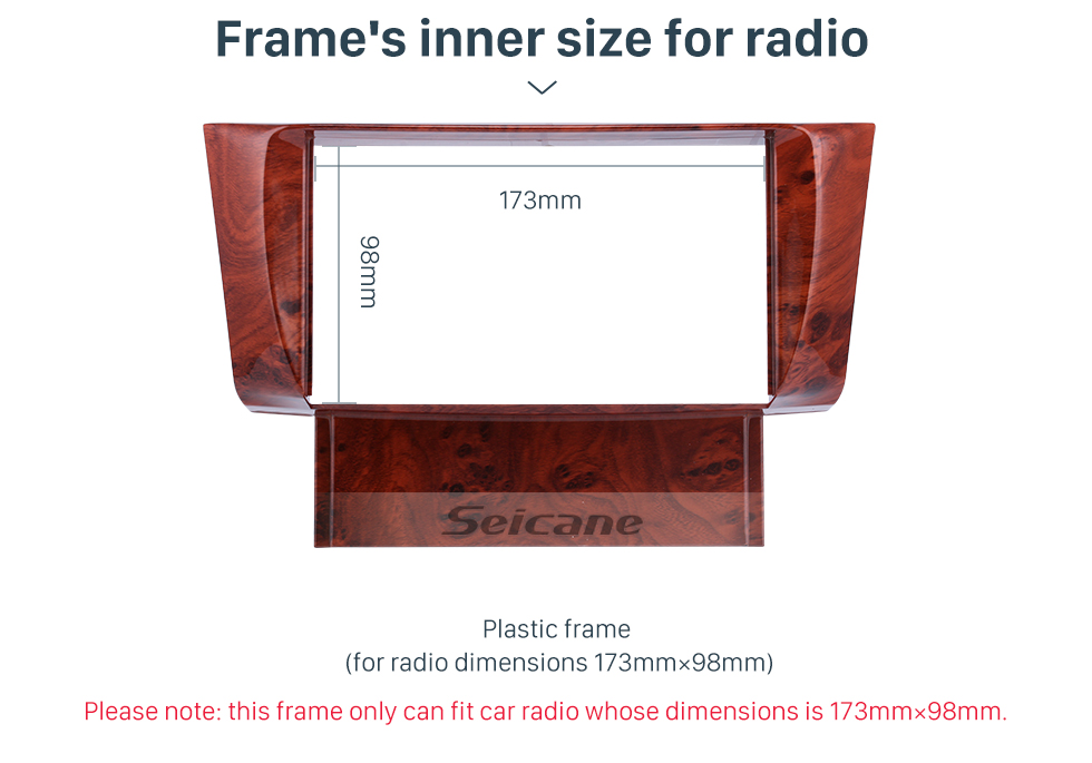 Seicane Fantastische Doppel-DIN 2001 2002 2003 2004 2005 2006 Lexus LS430 Autoradio Fascia DVD Verkleidung Dash Kit Montagerahmen