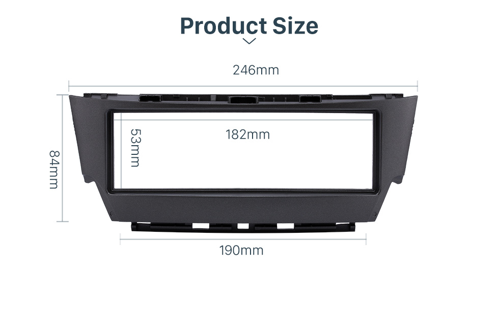 Product Size Top-Qualität 1 Din 2006 Lexus IS300 Autoradio Fascia Dash CD Trim Installation Kit Panel-Adapter DVD-Rahmen