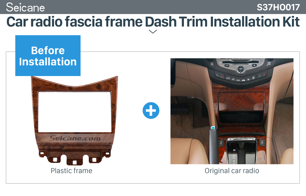 High Quality Wooden Color 2din 2007 Honda Accord Car Radio