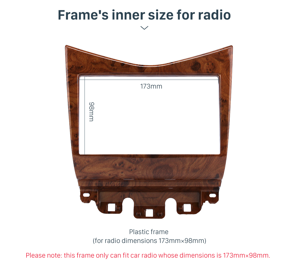 High Quality Wooden Color 2din 2007 Honda Accord Car Radio