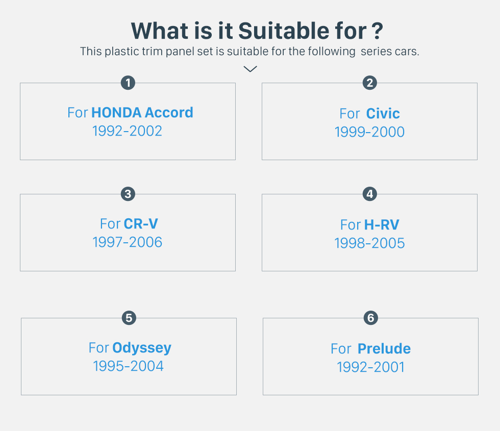 Seicane Универсальный черный 173 * 98мм двойной гам Honda Accord Civic CR-V HR-V Odyssey Prelude Джаз автомобильный Радио Fascia Даш Mount Обрезка Установить рамки DVD-плеер