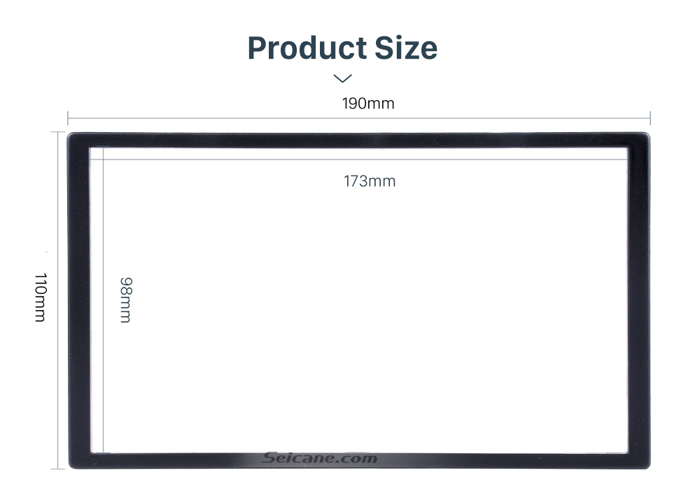 Seicane Универсальный черный 173 * 98мм двойной гам Honda Accord Civic CR-V HR-V Odyssey Prelude Джаз автомобильный Радио Fascia Даш Mount Обрезка Установить рамки DVD-плеер