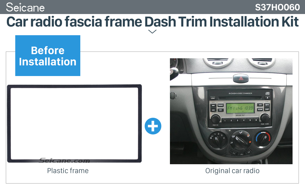 Seicane Universal 178 * 100 milímetros 2Din HONDA FIT quadro Jazz automóvel Car Radio Fascia Áudio Instalação guarnição Panel Kit Painel