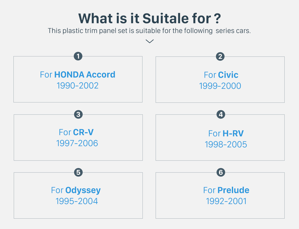 What is it Suitable for? 2 Din 178 * 102 mm Frame Negro universal la radio de coche de la fascia para HONDA automóvil CD Recortar Radio Kits de Montaje de coches