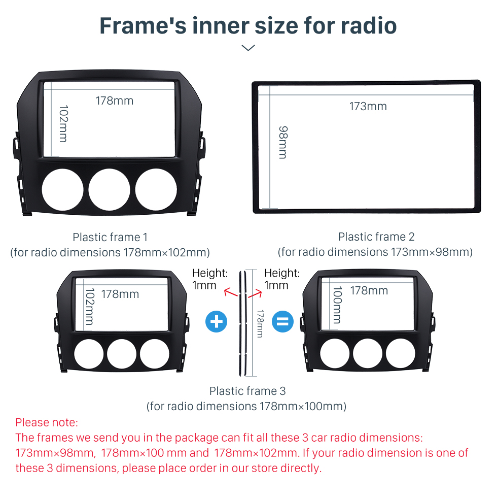 Seicane 2DIN 2009 Mazda MX-5 Автомобильный радиоприемник Fascia Stereo Даш Player Установить панель обивки на крыше автомобиля Автомобиль-стайлинг комплект рамы