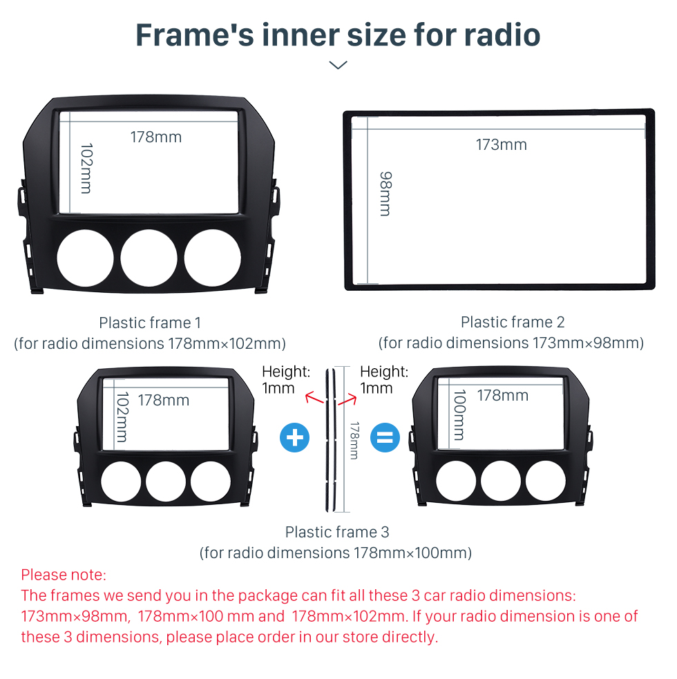 Seicane 2DIN 2009 Mazda MX-5 Radio Car Fascia Stereo traço Player Instalar painel de guarnição montadas em veículos Car-styling Quadro Kit