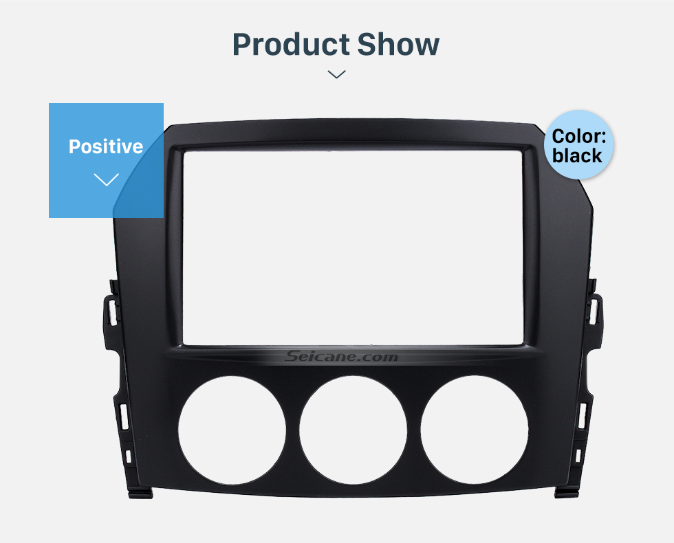 Seicane 2DIN 2009 Mazda MX-5 Fascia radio de coche estéreo jugador Dash Instalar montados en vehículos panel de ajuste del coche-estilo del marco del kit