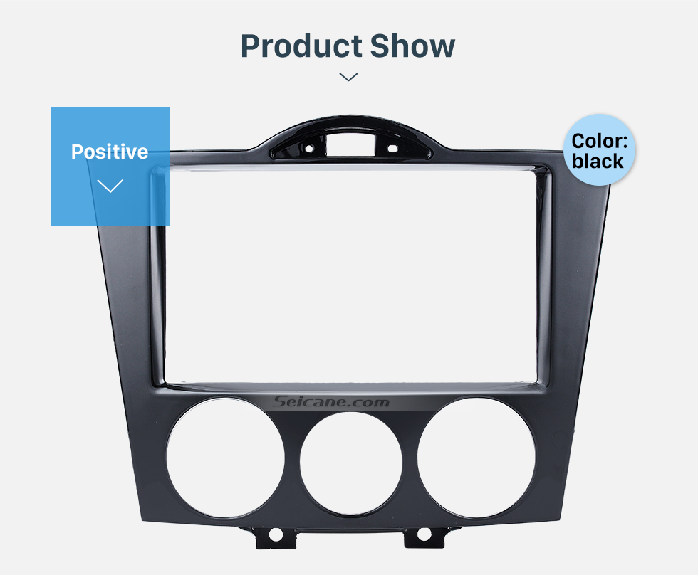 Seicane Alta calidad 2DIN 2003+ kit de panel estéreo Mazda RX8 radio de coche Fascia Auto CD Tablero con disenio de instalación Juego de Estructura Volver a montar coches