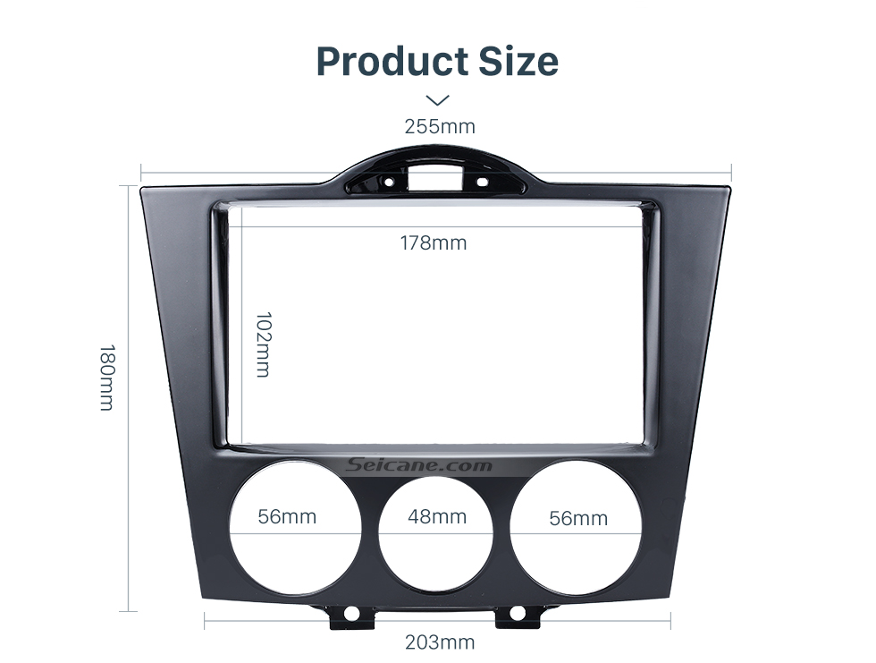 Seicane High Quality 2DIN 2003+ Mazda RX8 Car Radio Fascia Auto Stereo Panel kit CD Trim Dash Installation Refit Frame Car Kit 