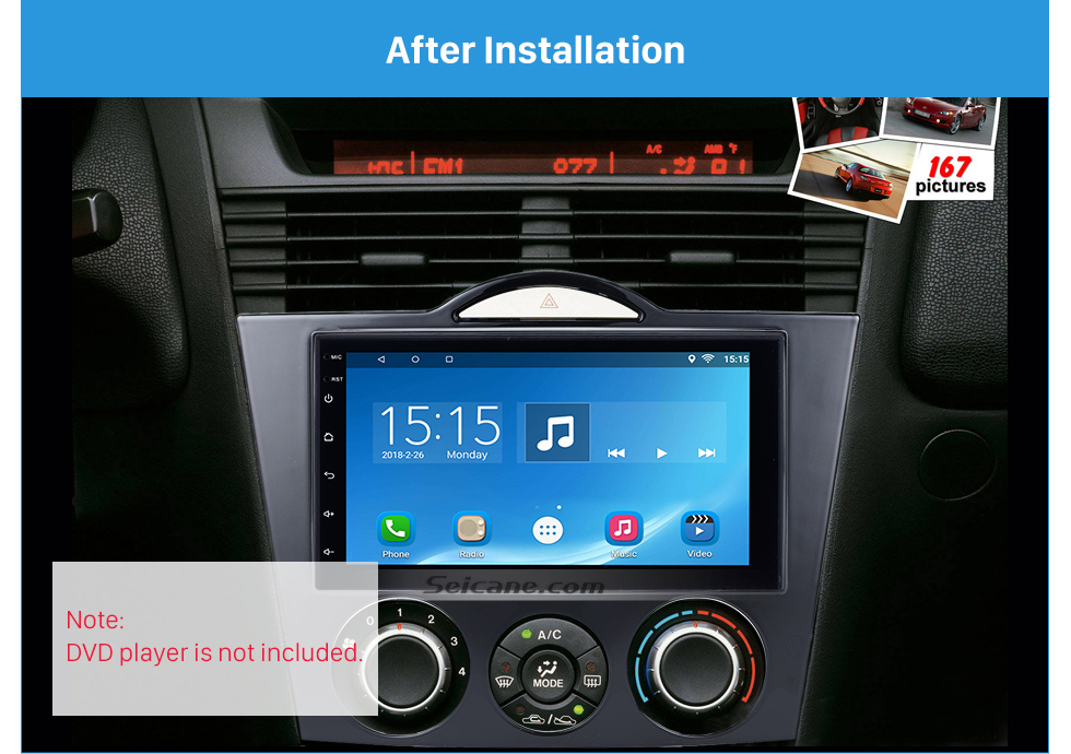 Seicane Alta calidad 2DIN 2003+ kit de panel estéreo Mazda RX8 radio de coche Fascia Auto CD Tablero con disenio de instalación Juego de Estructura Volver a montar coches