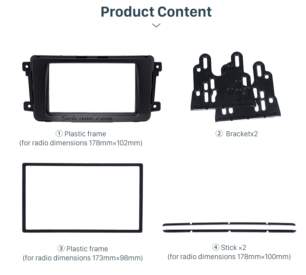 Product Content Quality 2Din 2009 Mazda CX-9 Car Radio Fascia Dash DVD Player Installation Trim Panel Face Plate Car Kit Frame