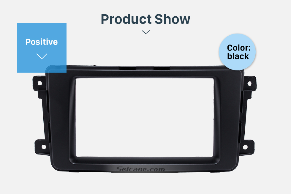 Product Show Qualité 2Din 2009 Mazda CX-9 Radio Car Fascia Dash DVD Player Installation Garniture Façade Plate Kit de voiture Cadre