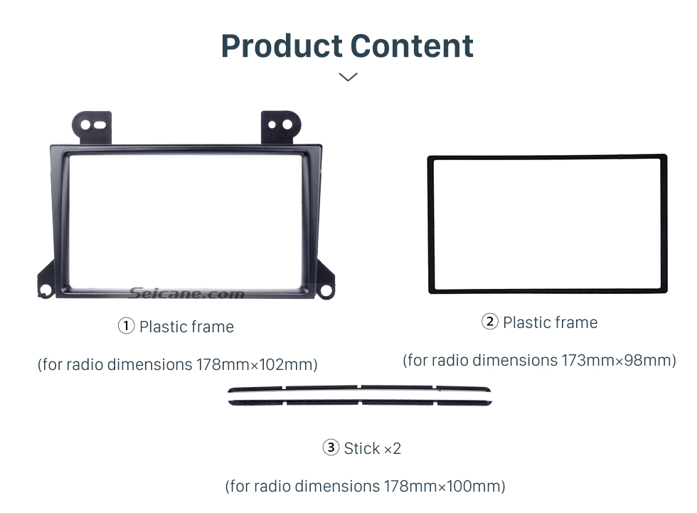 Seicane Beliebte 2Din 2002-2007 Mazda MPV Autoradio Fascia Dash Mount Verkleidung CD DVD-Player Installationsrahmen