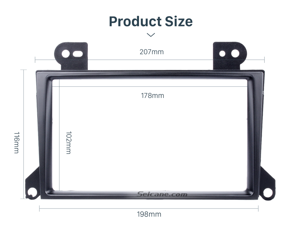 Seicane Popular 2Din 2002-2007 Mazda MPV Car Radio Fascia Dash Mount Trim Panel CD DVD Player Installation Frame 