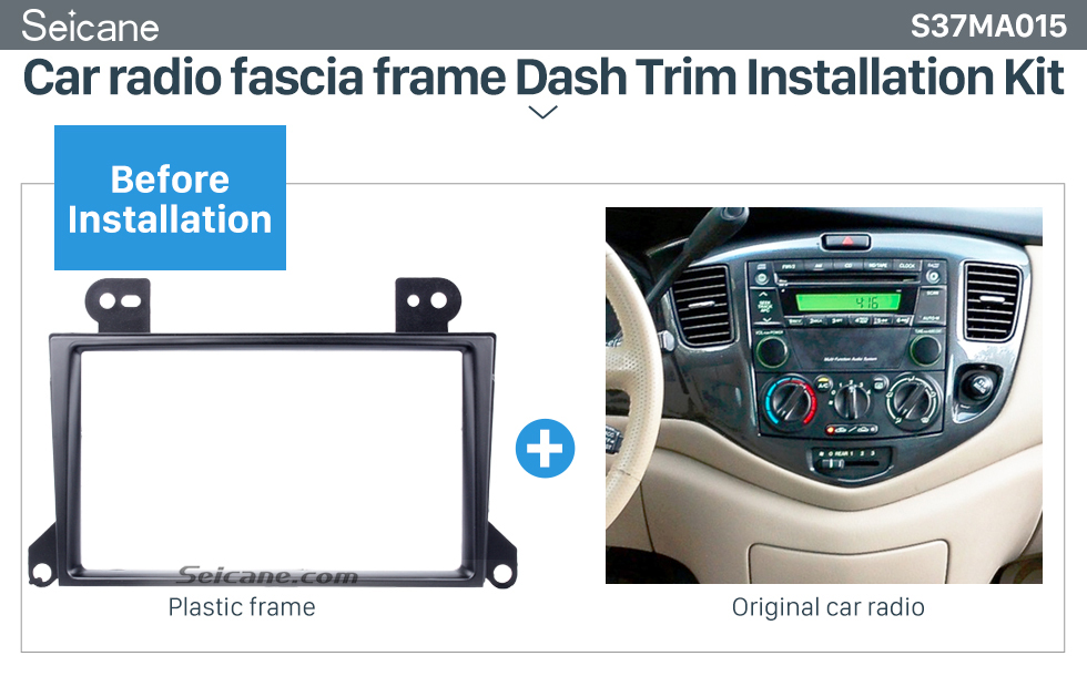 Seicane Popular 2Din 2002-2007 Mazda MPV Car Radio Fascia Dash Mount Trim Panel CD DVD Player Installation Frame 