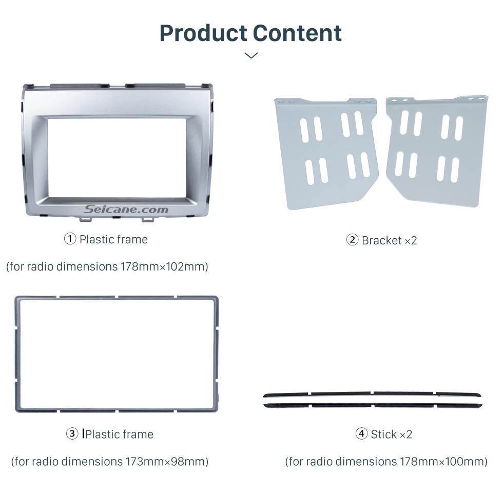 Seicane Grande Double Din 2006+ Mazda 8 Radio Car Fascia Dash stéréo Installation Montage Audio Cadre DVD CD Panneau de garniture