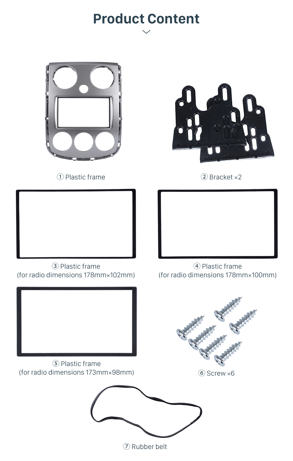 Seicane Überlegene 2Din 2005+ Mazda Verisa Autoradio Fascia Dash DVD-Player Installation Rahmen Panel kit Dash Mount Adapter