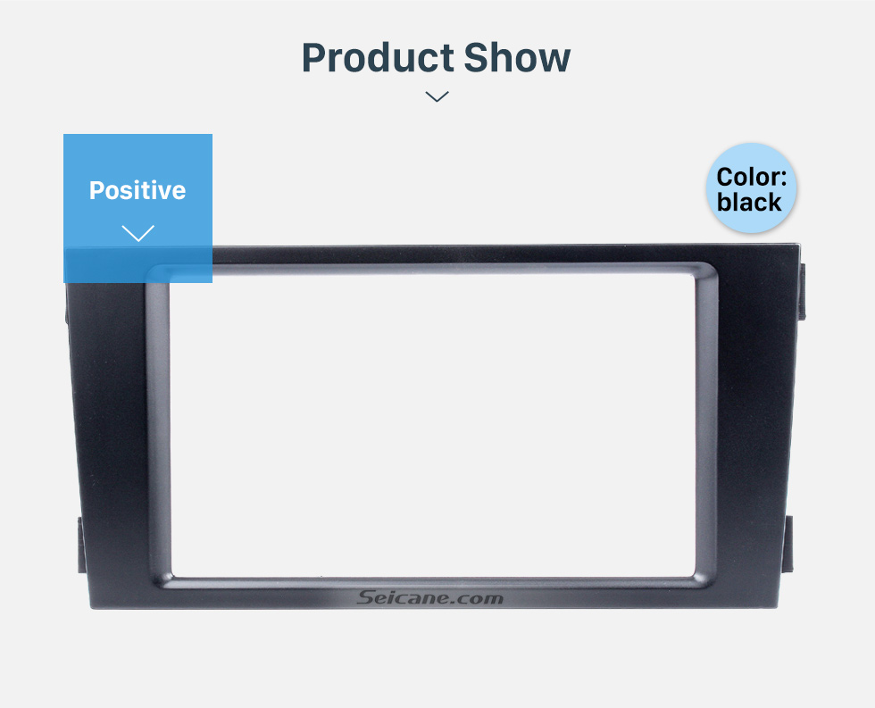 Seicane Черный Двойной Дин 2002-2006 Audi A6 Автомобильный радиоприемник Fascia Адаптер панели DVD Рама Даш Установка Kit