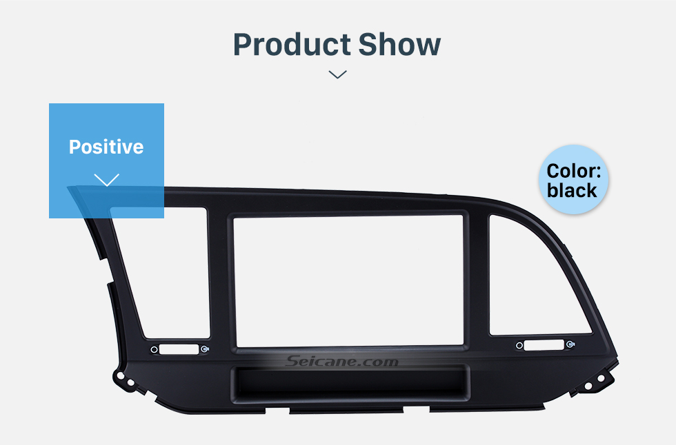 Seicane Parfait Double Din 2015 HYUNDAI ELANTRA LHD Car Stereo Radio Fascia Version Bezel DVD Frame panneau du lecteur