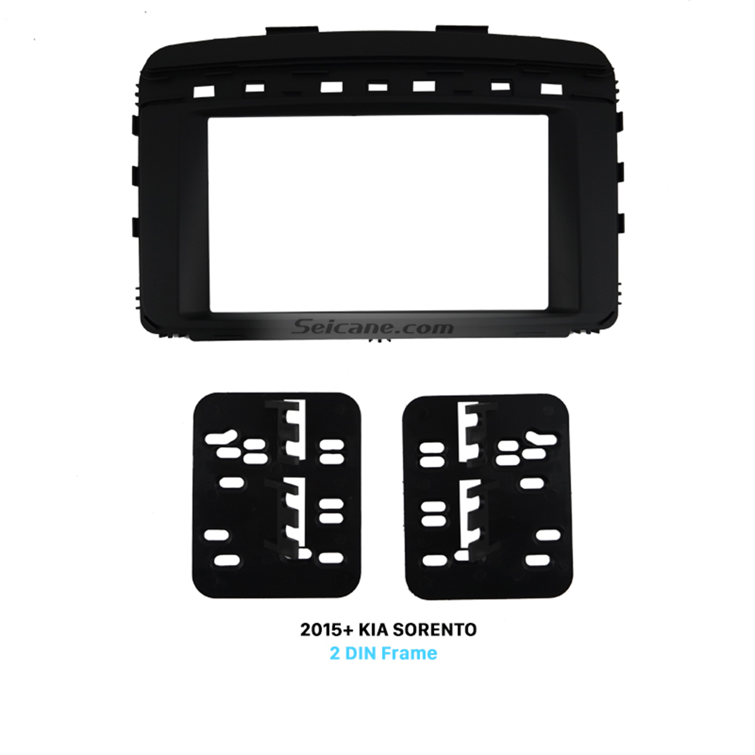 Seicane Radio Great Double Din Car Fascia pour Kit Dash Version 2015+ KIA SORENTO Installation Face Frame Panel Plate