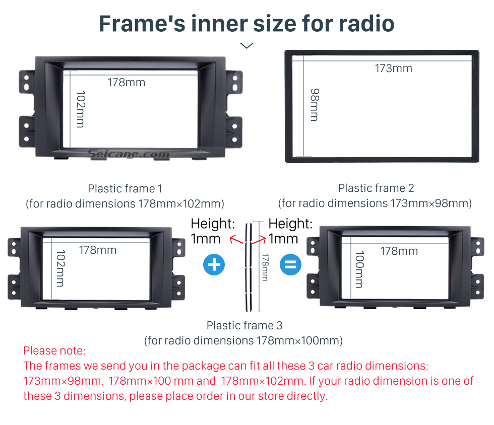 Seicane Superb Double Din Car Radio Fascia para 2008 2009 2010 2011 KIA BORREGO MOHAVE DVD Leitor de estéreo Painel surround Dash Frame Kit