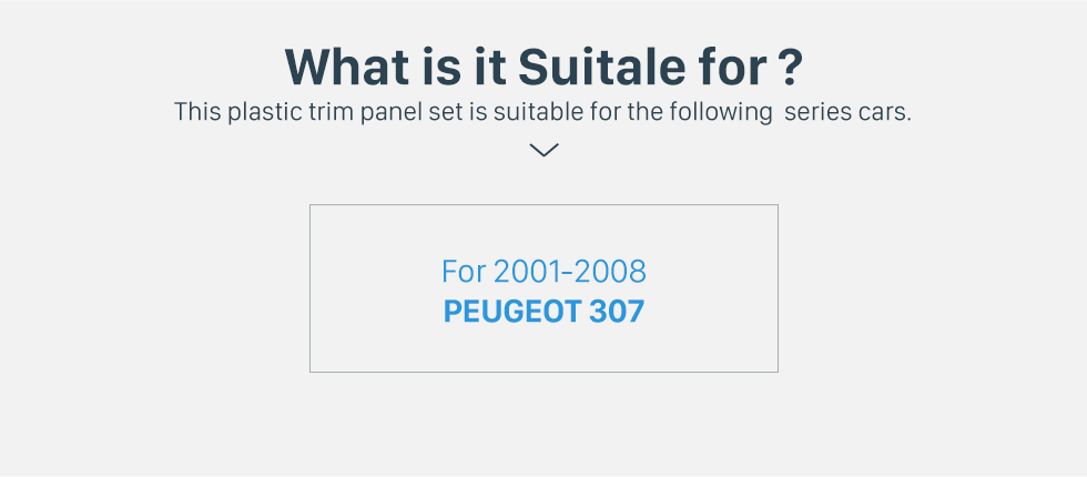 Seicane Популярные Двойной Дин автомобилей Радио Fascia для 2001-2008 PEUGEOT 307 Тарелка Рама DVD панель черточки комплект стерео интерфейс