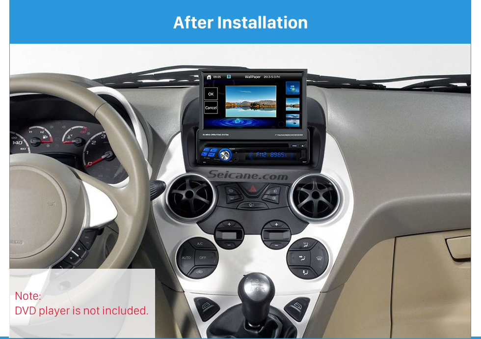 incrementar grabadora Miserable Bien diseñados 1DIN radio de coche de la fascia 2008 Ford Ka Estéreo Instalar En soporte para tablero del marco del kit de Outter 182 * 53mm incrementar grabadora Miserable Bien diseñados 1DIN radio de coche de la fascia 2008 Ford Ka Estéreo Instalar En soporte para tablero del marco del kit de Outter 182 * 53mm