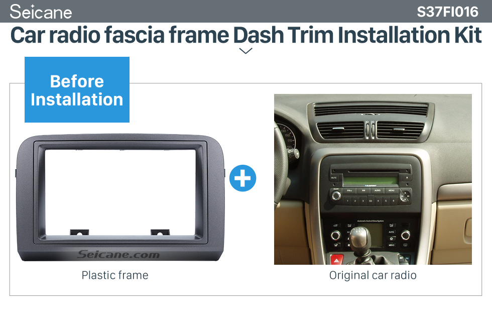 Compatible con FIAT Croma 2005-2010 Marco 2 DIN Radio para Coche Adaptador Antena Llaves de Desmontaje Sound-Way Kit Montaje Autoradio 