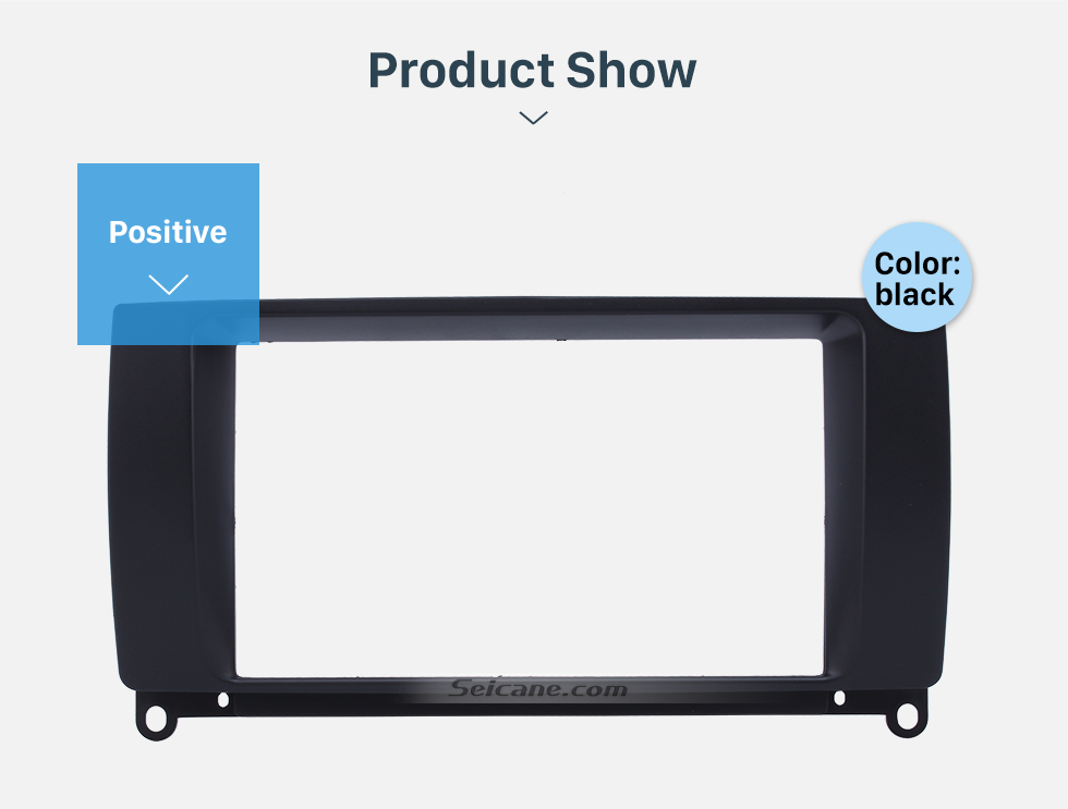 Seicane Black Double Din Car Radio Fascia for 2009 ROVER MG7 Autostereo Interface Dash Mount DVD Player Fitting Frame