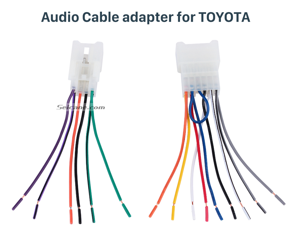 Audio Cable adapter for TOYOTA Auto Car Sound Plug Adaptor Audio Cable for TOYOTA Universal/BYD F3