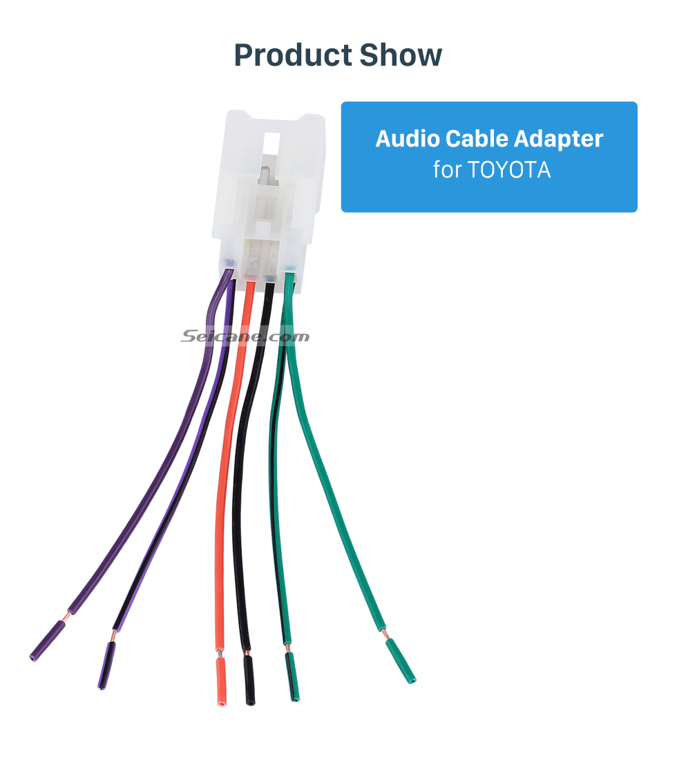Product Show Adaptador de Plugue de Som para Carro Auto para TOYOTA Universal / BYD F3