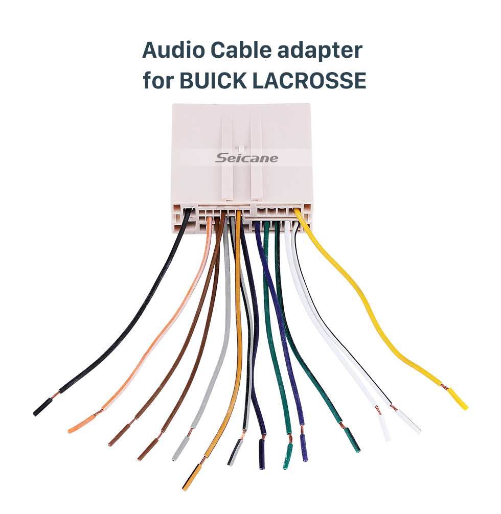 Seicane Adaptateur de faisceau de câblage de câble audio pour voiture chaude pour BUICK LACROSSE