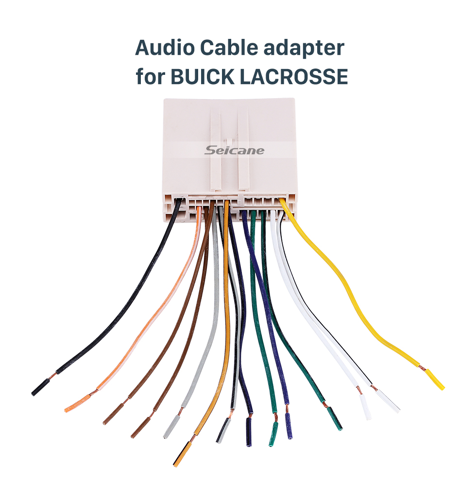 Seicane Adaptador de arnés de cableado de cable de audio caliente para BUICK LACROSSE