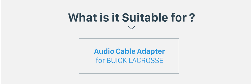 Seicane Adaptador de arnés de cableado de cable de audio caliente para BUICK LACROSSE