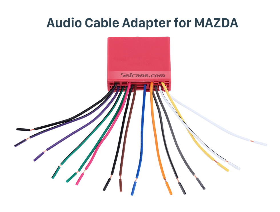 Audio Cable Adapter for MAZDA Adaptador do harness da fiação do som do cabo audio para a família de MAZDA (OLD) / Mazda 6 / Mazda 3 / MAZDA PREMACY (OLD) / Mazda 323