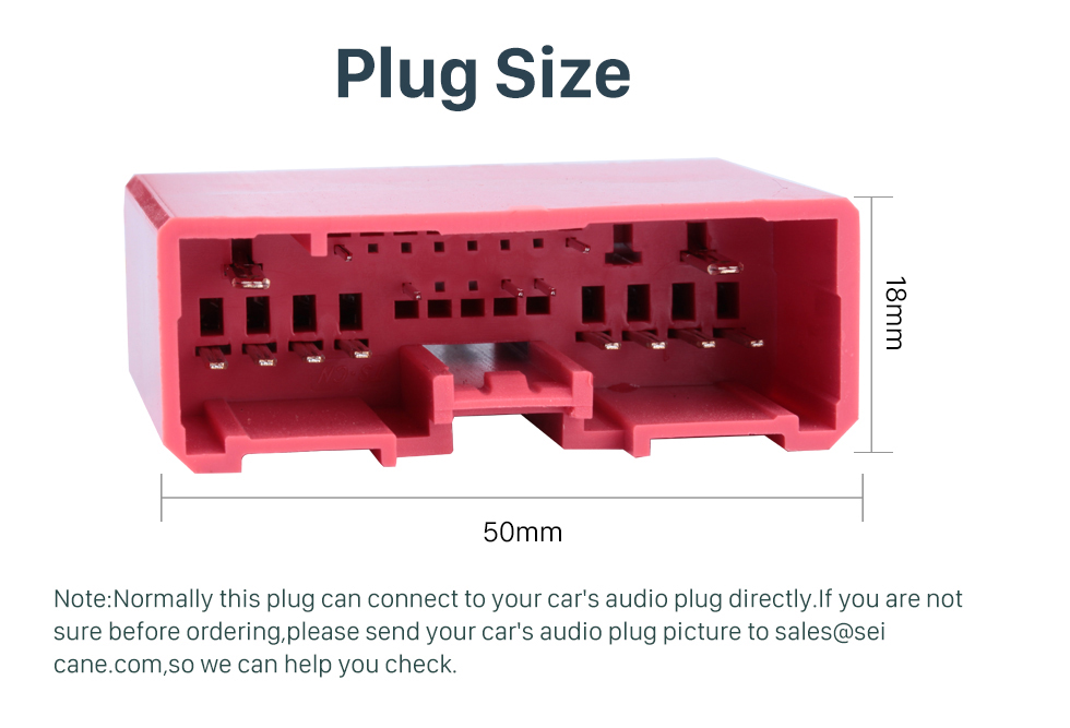 Plug Size Adaptador do harness da fiação do som do cabo audio para a família de MAZDA (OLD) / Mazda 6 / Mazda 3 / MAZDA PREMACY (OLD) / Mazda 323