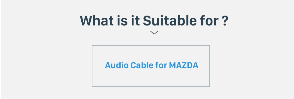 What is it Suitable for? Звуковой кабель Звуковой адаптер жгута проводов для MAZDA Family (OLD) / Mazda 6 / Mazda 3 / MAZDA PREMACY (OLD) / Mazda 323