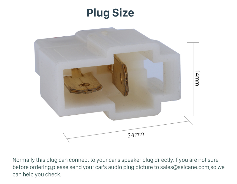 Plug Size High Quality Sound Plug Adaptor Speaker Cable for BESTURN/MAZDA/HAIMA (BASS) Plug Size High Quality Sound Plug Adaptor Speaker Cable for BESTURN/MAZDA/HAIMA (BASS)