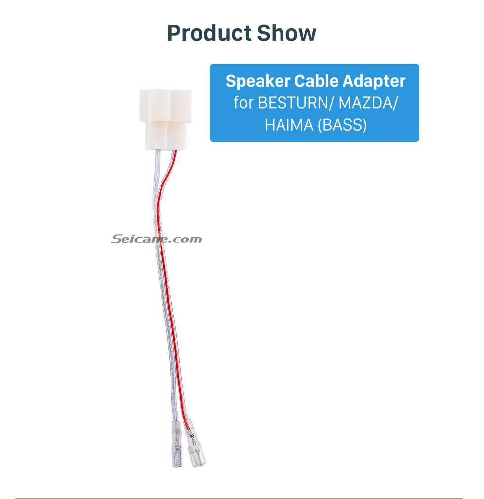 Product Show High Quality Sound Plug Adaptor Speaker Cable for BESTURN/MAZDA/HAIMA (BASS) Product Show High Quality Sound Plug Adaptor Speaker Cable for BESTURN/MAZDA/HAIMA (BASS)