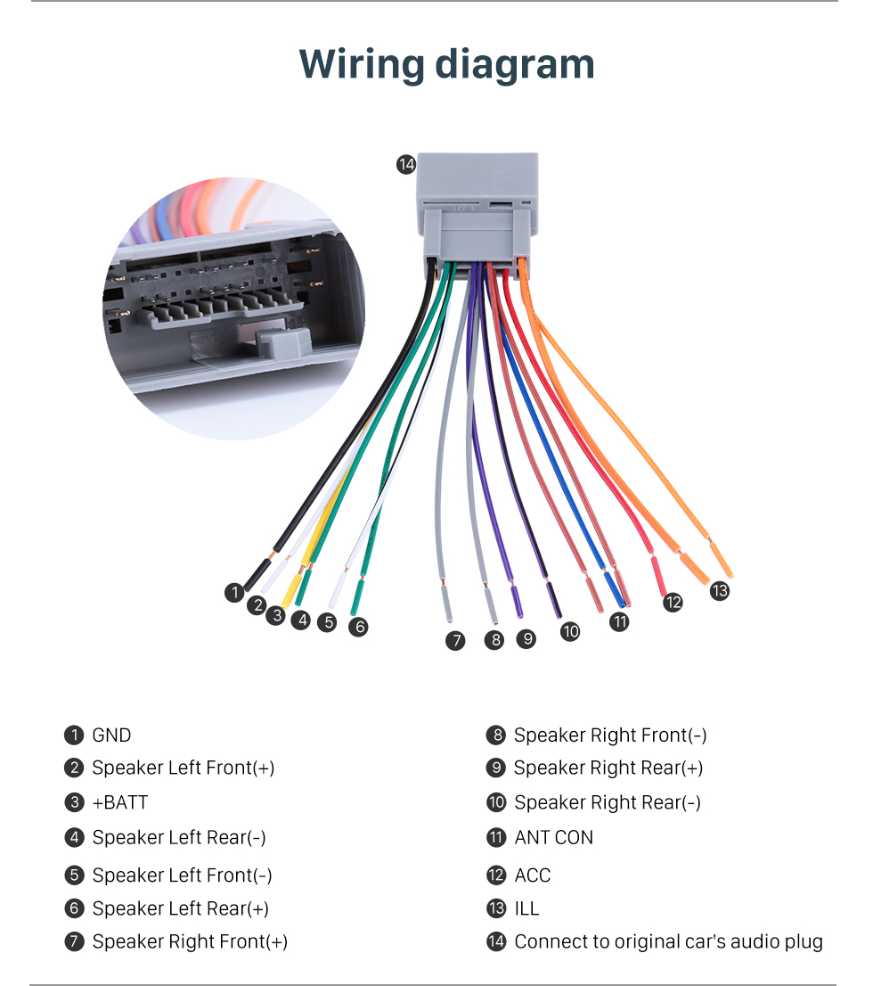 Car Audio Cable Wiring Harness Adapter for 08 HONDA ACCORD/FIT