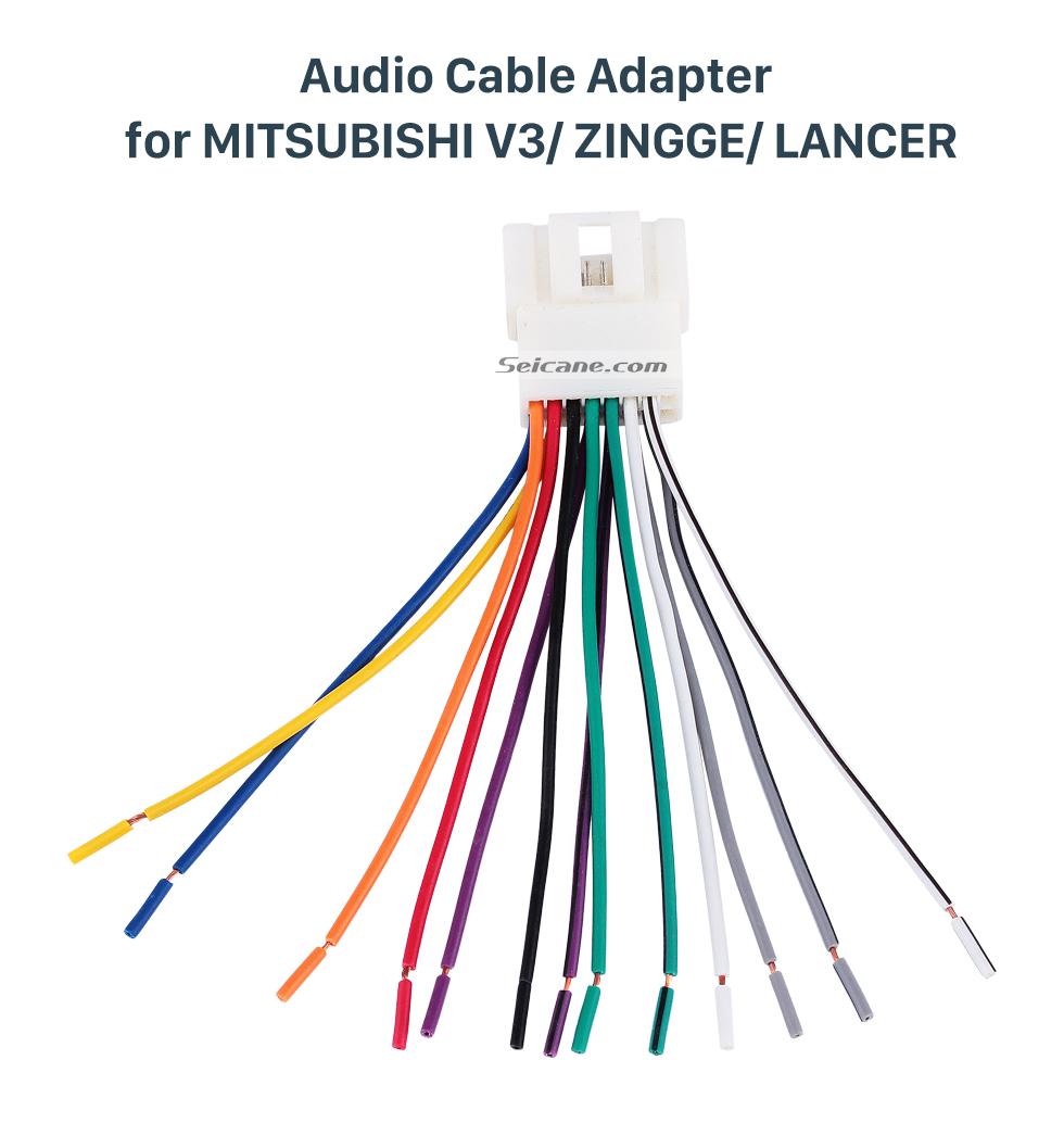 Audio Cable Adapter for MITSUBISHI V3/ZINGGE/LANCER Car Audio Sound Cable Wiring Harness Adapter for MITSUBISHI V3/ZINGGE/LANCER Audio Cable Adapter for MITSUBISHI V3/ZINGGE/LANCER Car Audio Sound Cable Wiring Harness Adapter for MITSUBISHI V3/ZINGGE/LANCER
