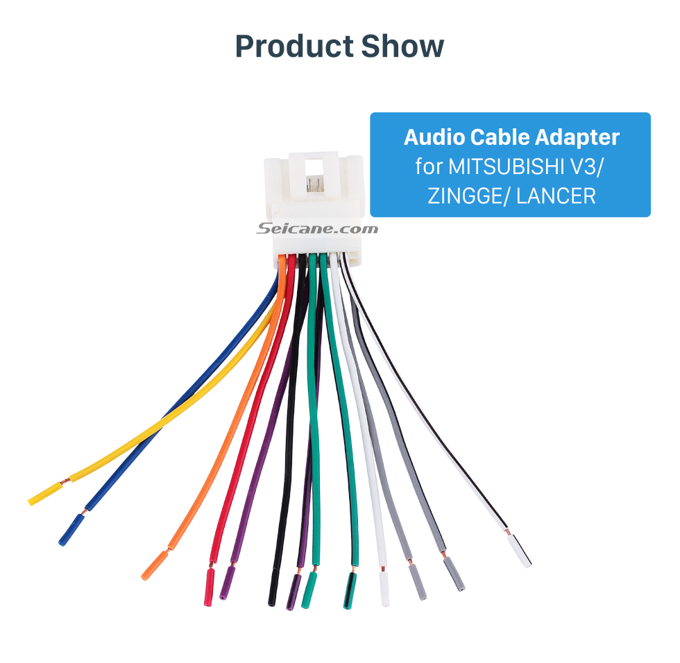 Product Show Car Audio Sound Cable Wiring Harness Adapter for MITSUBISHI V3/ZINGGE/LANCER Product Show Car Audio Sound Cable Wiring Harness Adapter for MITSUBISHI V3/ZINGGE/LANCER