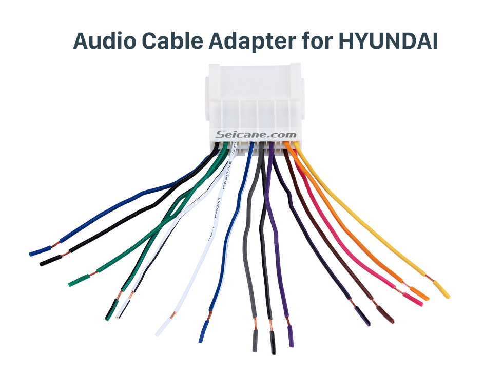 Audio Cable Adapter for HYUNDAI Hot Wiring Harness Adapter Audio Cable for HYUNDAI Elantra/Sonata/TUCSON/KIA/Cerato/Refine JAC Audio Cable Adapter for HYUNDAI Hot Wiring Harness Adapter Audio Cable for HYUNDAI Elantra/Sonata/TUCSON/KIA/Cerato/Refine JAC